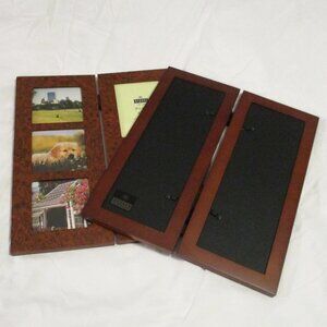 BURNES OF BOSTON DOUBLE PANEL COLLAGE PHOTO FRAMES – SET OF 2 – NWT